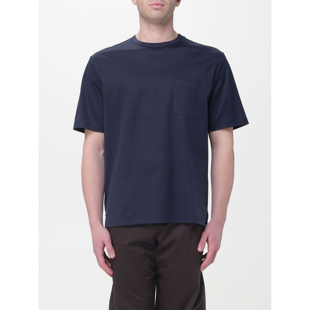 Agnona Men Crew Neck Cotton T-Shirt Agnona